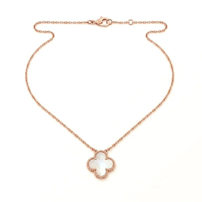 Rosegold Clover Pendant and Chain | 925 Sterling Silver Necklace - Image 3