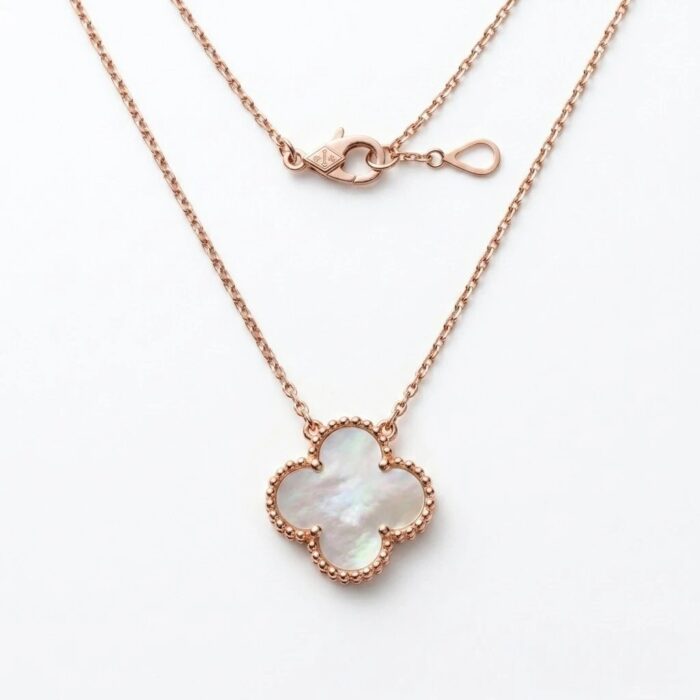 Rosegold Clover Pendant and Chain | 925 Sterling Silver Necklace - Image 4