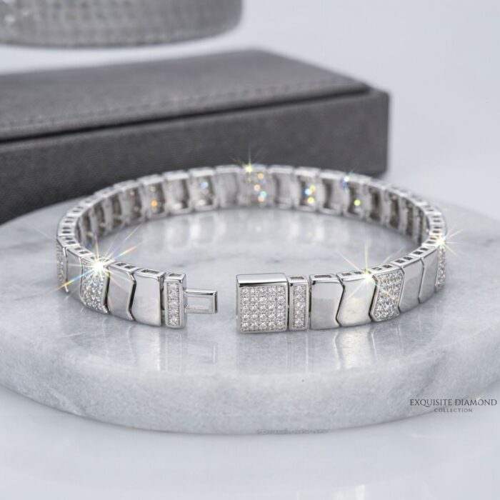 925 Sterling Silver Chain Bracelet for Men - Image 6