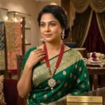 Kundan Pendant with Beads Necklace and Earring Set - Red