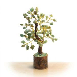 Green Aventurine Crystal Tree for Positive Energy