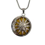 Tiger Eye natural Gemstone necklace - Sun