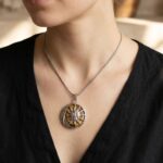Tiger Eye natural Gemstone necklace - Sun - Image 2