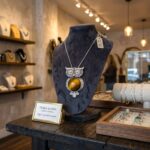 Tiger Eye Stone in Owl Pendant Necklace with 18 inch chain - Image 3