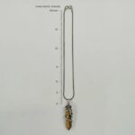 Tiger Eye Gemstone Crystal Point Pendant necklace - Image 5