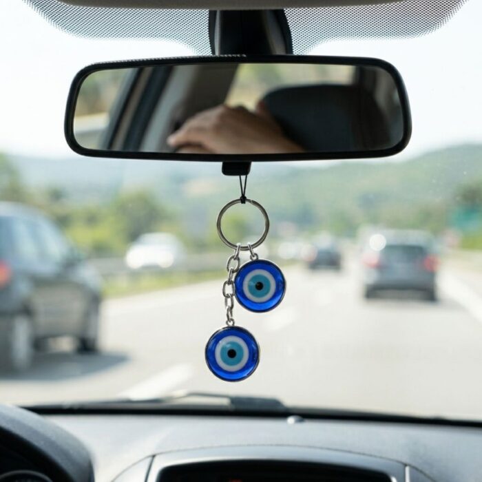 Handcrafted Evil Eye Keychain | Evil eye Hanging - Image 3