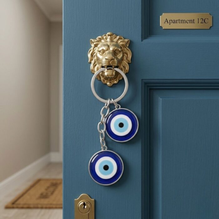 Handcrafted Evil Eye Keychain | Evil eye Hanging - Image 2