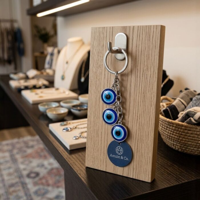 Handcrafted Evil Eye Keychain | Evil eye Hanging - Image 2