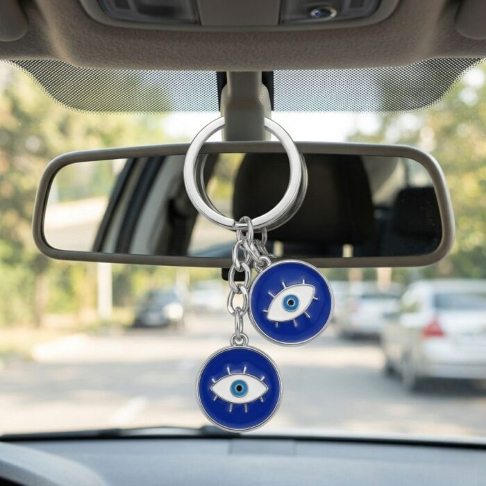 Handcrafted Evil Eye Keychain | Evil eye Hanging - Image 2