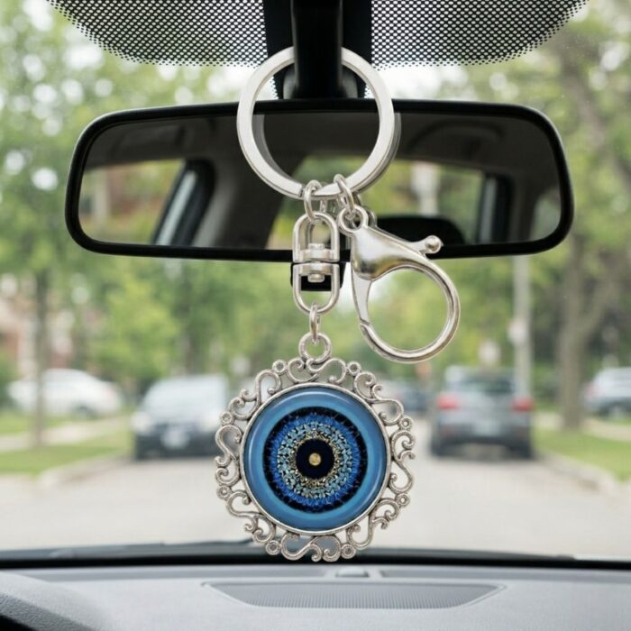 Handcrafted Evil Eye Keychain | Evil eye Hanging - Image 3