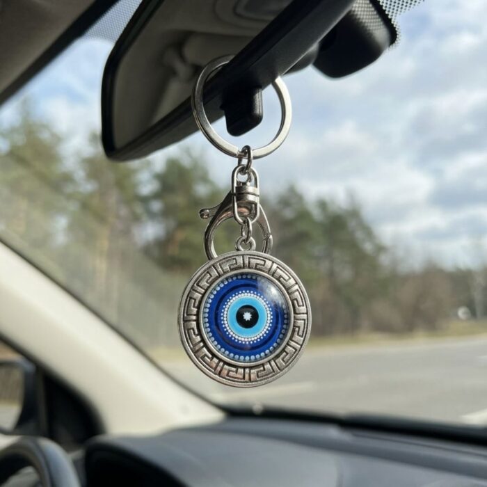 Handcrafted Evil Eye Keychain | Evil eye Hanging - Image 3