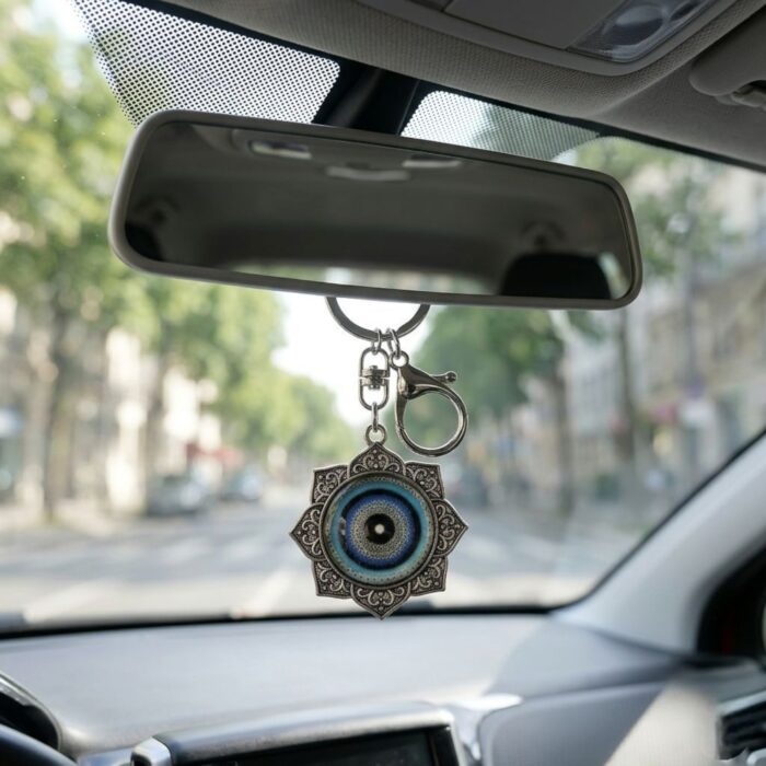 Handcrafted Evil Eye Keychain | Evil eye Hanging - Image 4