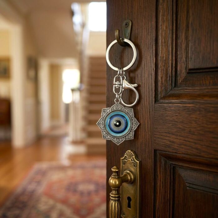 Handcrafted Evil Eye Keychain | Evil eye Hanging - Image 2