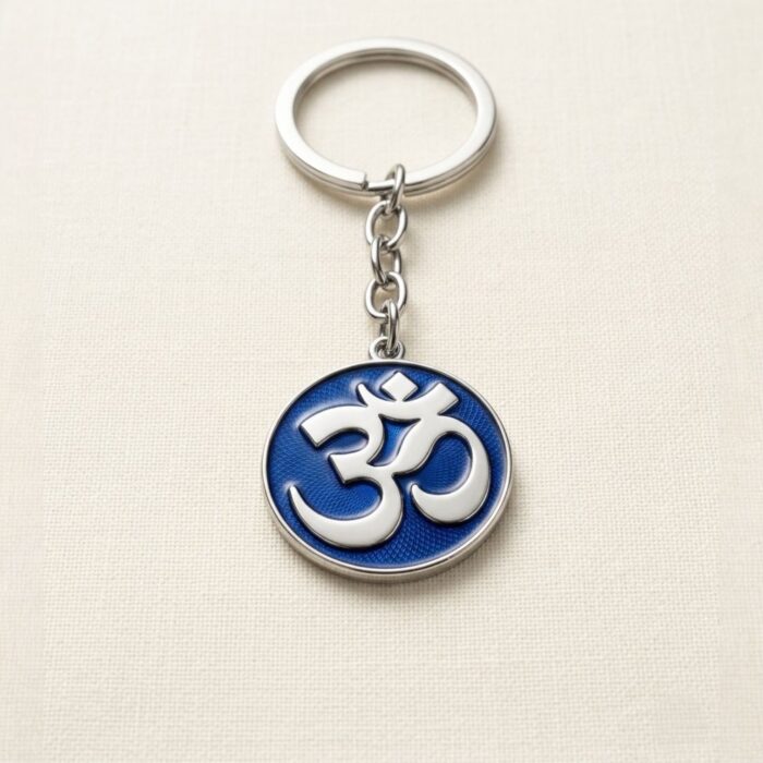 Handcrafted OM Keychain - Blue | OM Hanging for car - Image 4