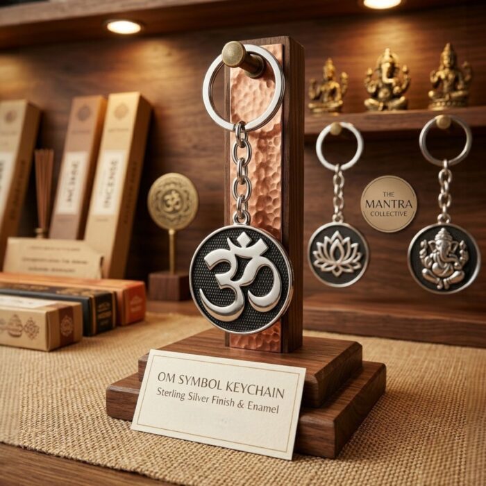 Handcrafted OM Keychain - Black | OM Hanging for car - Image 2