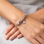 Silver Bead Charm Bracelet – Tree of life  | Gift for her - Image 2