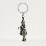 Handcrafted Standing Krishna Keychain - Black | Krishna Hanging