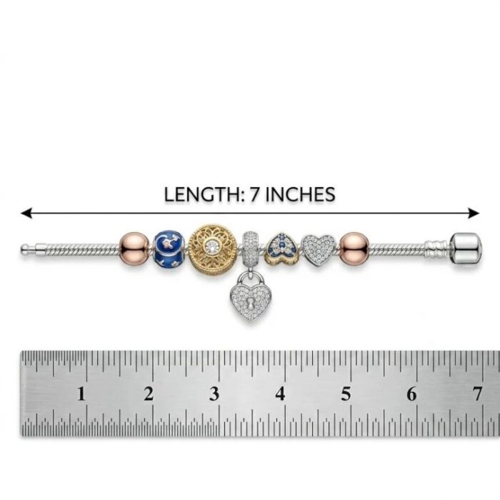 Silver Charm Bracelet | Gift for her - Image 5