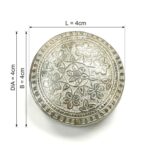 Silver Box | Chandi ki Dabbi - Round - Big - Image 2