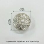 Silver Box | Chandi ki Dabbi - Round - Medium - Image 2