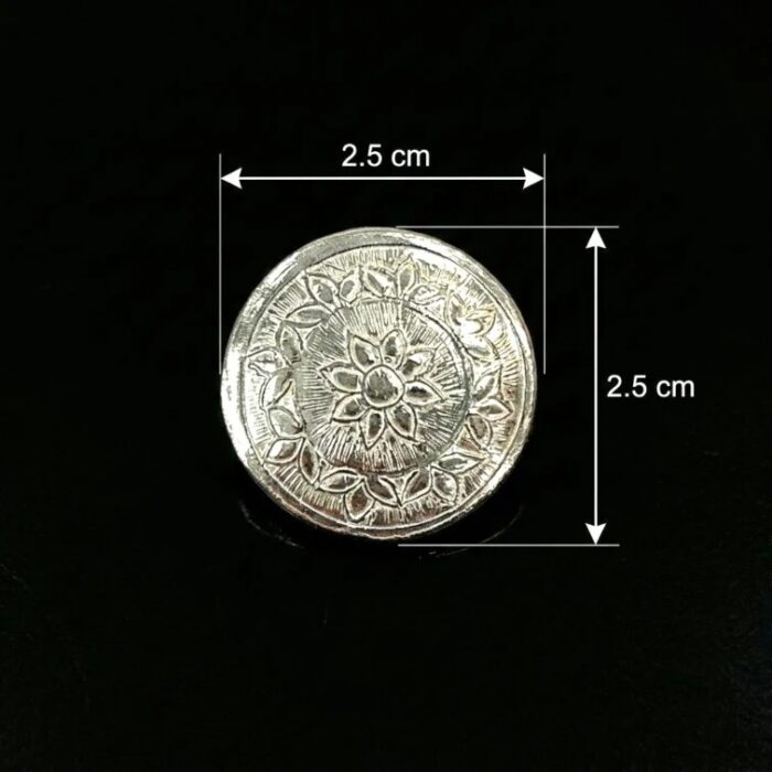 Silver Box | Chandi ki Dabbi - Round - Small - Image 9