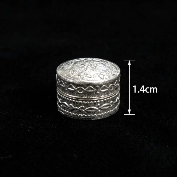 Silver Box | Chandi ki Dabbi - Round - Small - Image 8