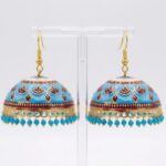 Meenakari Big Jhumkas | Party Wear Dangler Earrings