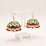 Meenakari Big Jhumkas | Party Wear Dangler Earrings