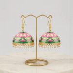 Meenakari Big Jhumkas | Party Wear Dangler Earrings
