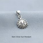 925 Sterling Silver Sun Pendant