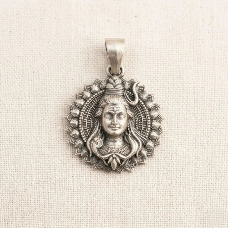 1780071979301.webp Shiva Silver Pendant | 925 sterling silver - Image 1