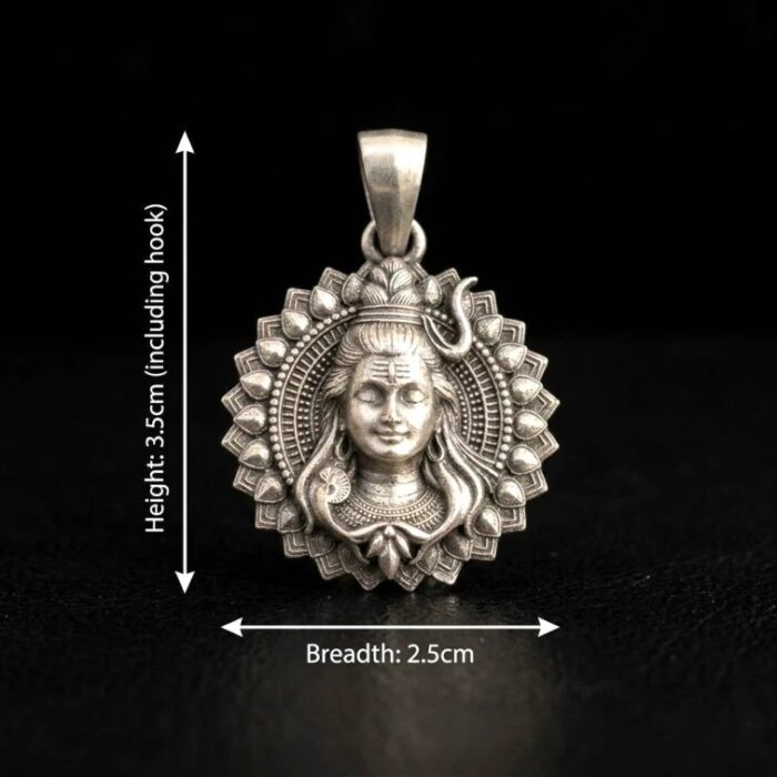 Shiva Silver Pendant | 925 sterling silver - Image 5