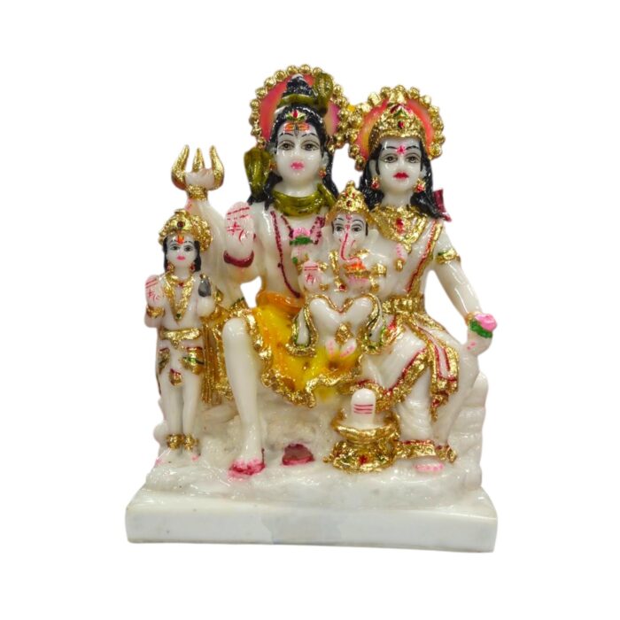 Shiv Parivar - White - 9inch - Image 4