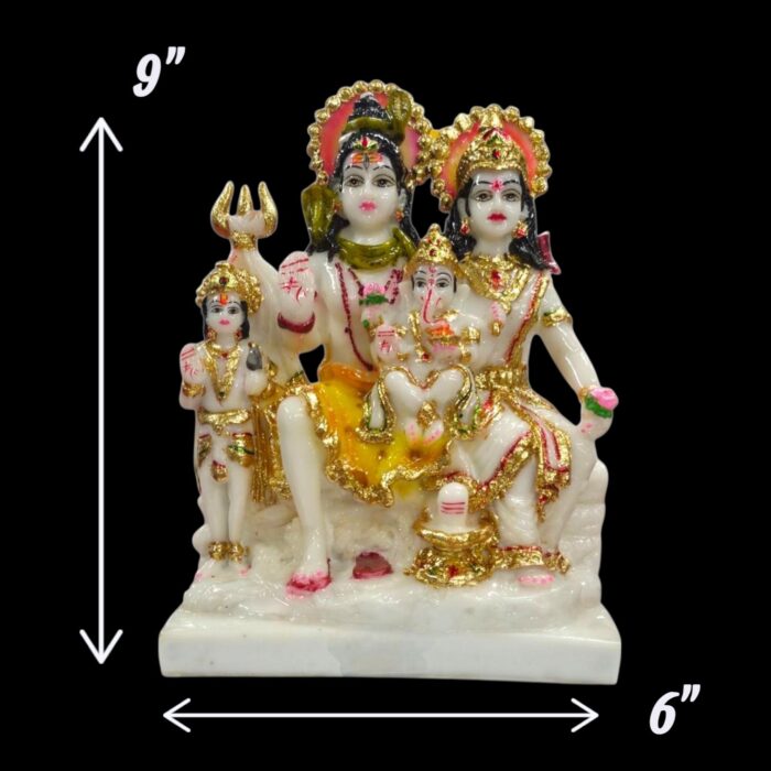 Shiv Parivar - White - 9inch - Image 6