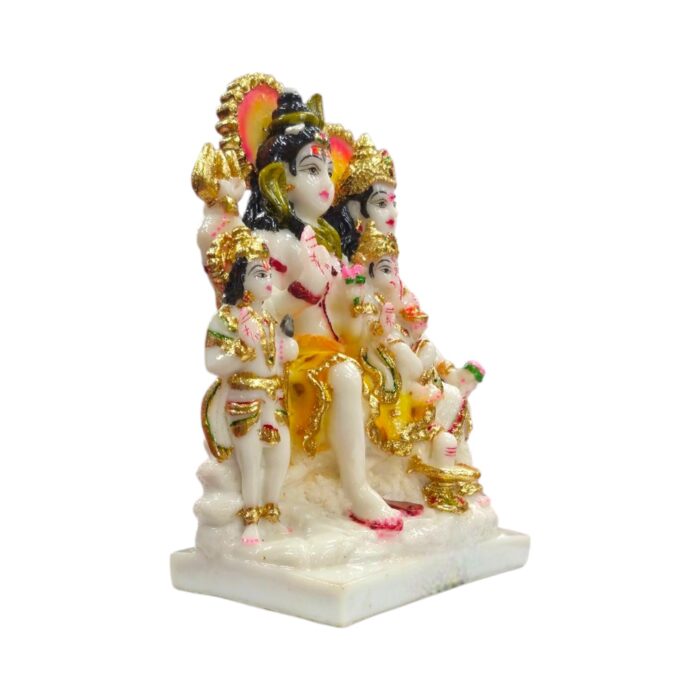 Shiv Parivar - White - 9inch - Image 2