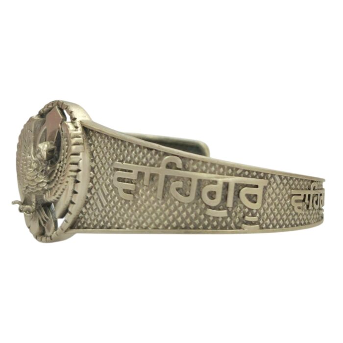 925 Sterling Silver Wahe-Guru Kada / Bracelet - Image 3