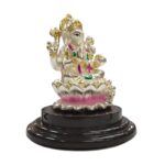 Side profile of Silver Ganesh Idol