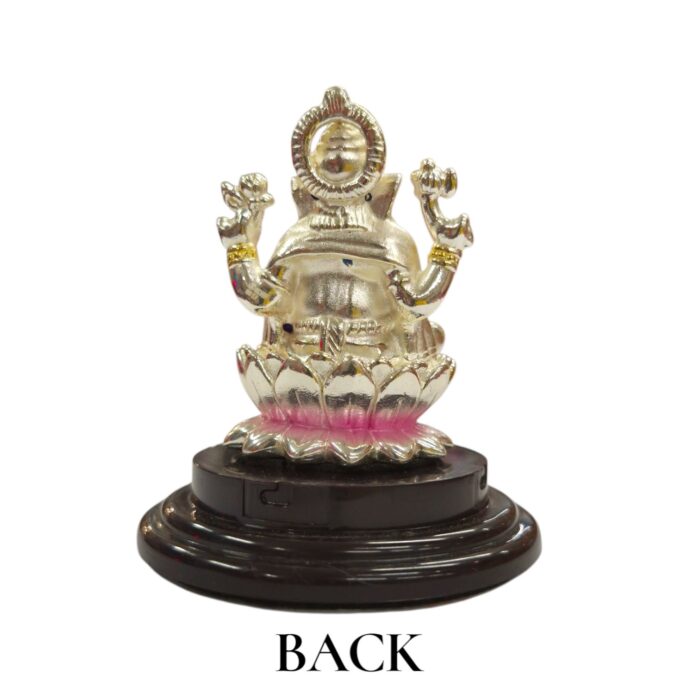 Back profile of Silver Ganesh Statue