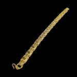 Elegant Link Chain Bracelet | Metal Rakhi for bhai | Gold Plated Bracelet for Men - Image 5