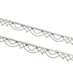 Pair of Pure Sterling Silver Anklets | 10.5 inch Silver Anklet for Adults - Image 6
