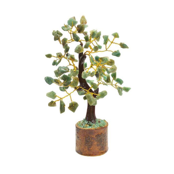 Green Aventurine Crystal Tree for Positive Energy