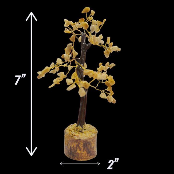 Crystal Healing Energy & Feng Shui Décor | Yellow Aventurine crystal gemstone tree - Small - Image 4