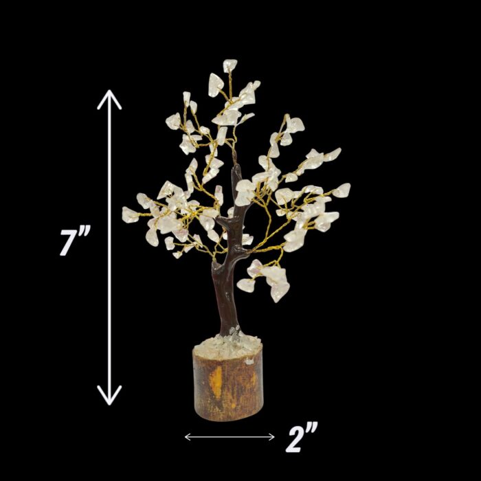 Crystal Healing Energy & Feng Shui Décor | Clear quartz crystal gemstone tree - Small - Image 4