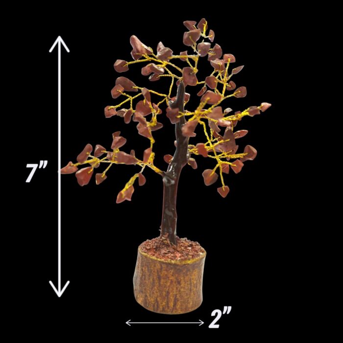 Crystal Healing Energy & Feng Shui Décor |  Red Jasper Crystal Gemstone Tree - Small - Image 4