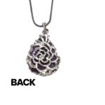 Amethyst natural stone necklace - Oval - Image 6