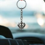 Handcrafted Khanda Sahib Keychain - Small | Khanda Sahib Hanging for car - Image 3