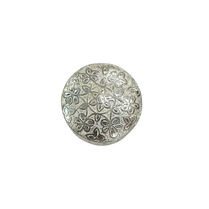 Silver Box | Chandi ki Dabbi - Round - Medium - Image 4