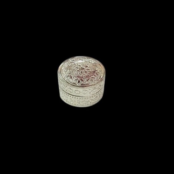 Silver Box | Chandi ki Dabbi - Round - Small - Image 4