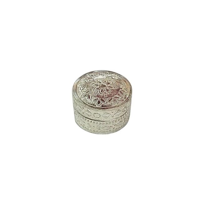 Silver Box | Chandi ki Dabbi - Round - Small - Image 6