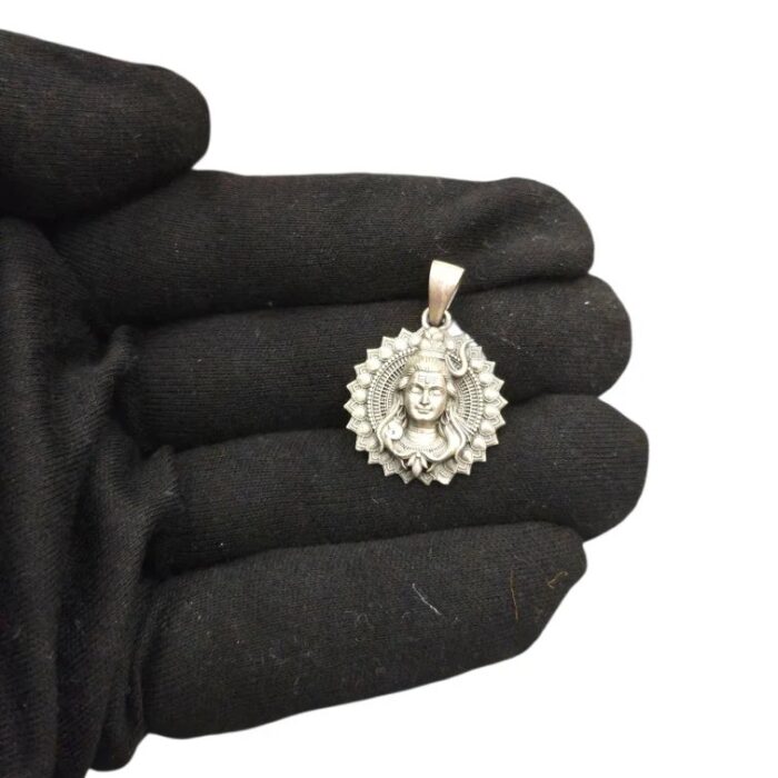 Shiva Silver Pendant | 925 sterling silver - Image 3
